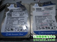 黎先生西部数据500G移动硬盘异响开盘恢复成功