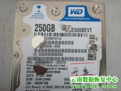 533医院笔记本西数硬盘不认盘异响开盘数据恢复成功