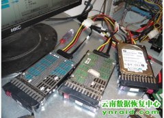 HP服务器3块SAS硬盘损坏RAID5双循环恢复成功
