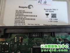 昭通某电脑公司希捷500G硬盘二次数据恢复成功