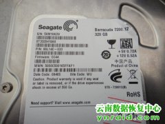 曲靖市某县公安局ST3320418AS硬盘异响开盘数据恢复成功