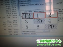 罗平法院IBM服务器系统无法启动3块盘RAID5恢复成功