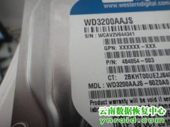 昆明数据恢复案例-西数WD3200AAJS-60Z0A0磁头损坏