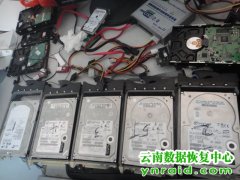 云南农业大学IBM服务器5块盘2块报错恢复成功