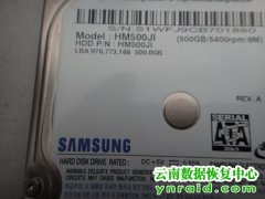 三星台式机500G硬盘HD502HJ A表损坏数据恢复成功