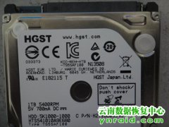 个人日立1TB移动硬盘HTS541010A9E680数据恢复成功