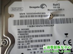 个人希捷500移动硬盘异响开盘数据恢复成功